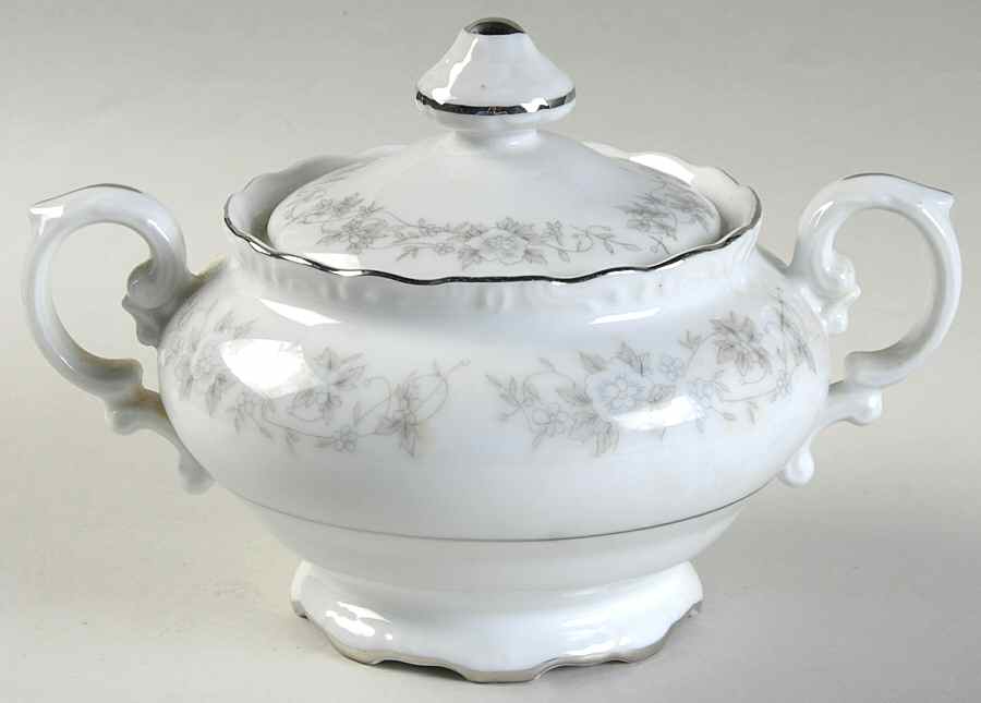 Ivy Mist Sugar Bowl & Lid by Crest Wood-1
