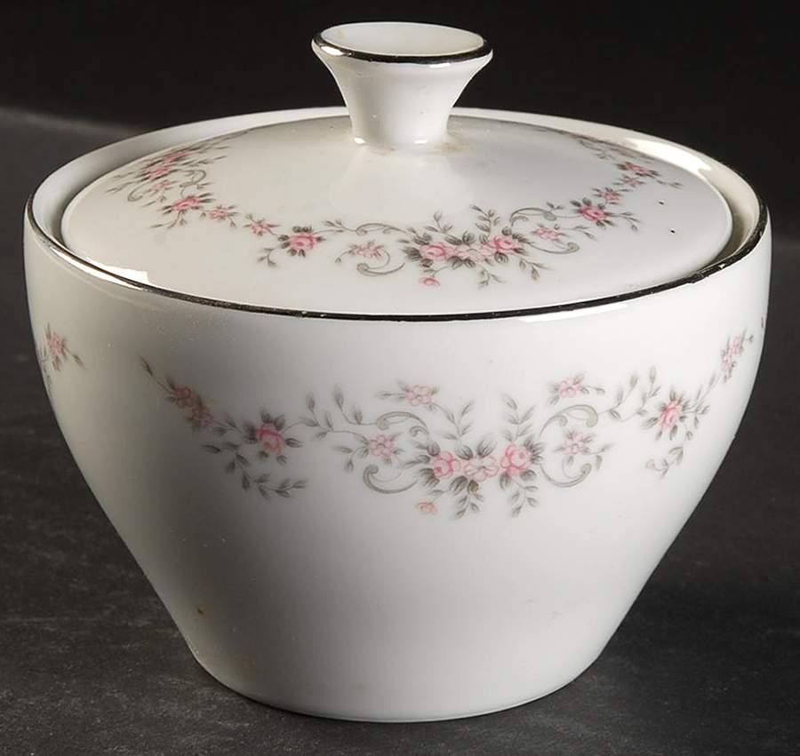 Linda Sugar Bowl & Lid by Crest Wood-1