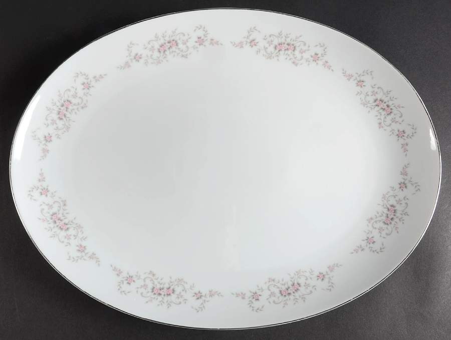 Linda 14" Oval Serving Platter by Crest Wood-1