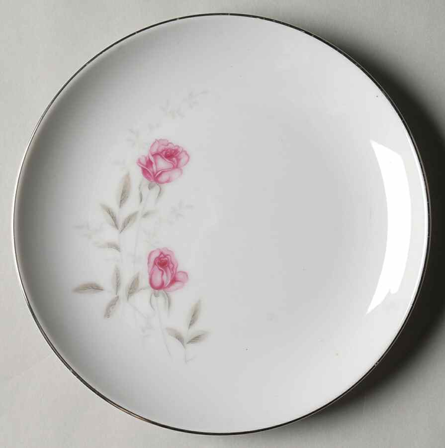 Misty Rose Bread & Butter Plate by Crest Wood-1