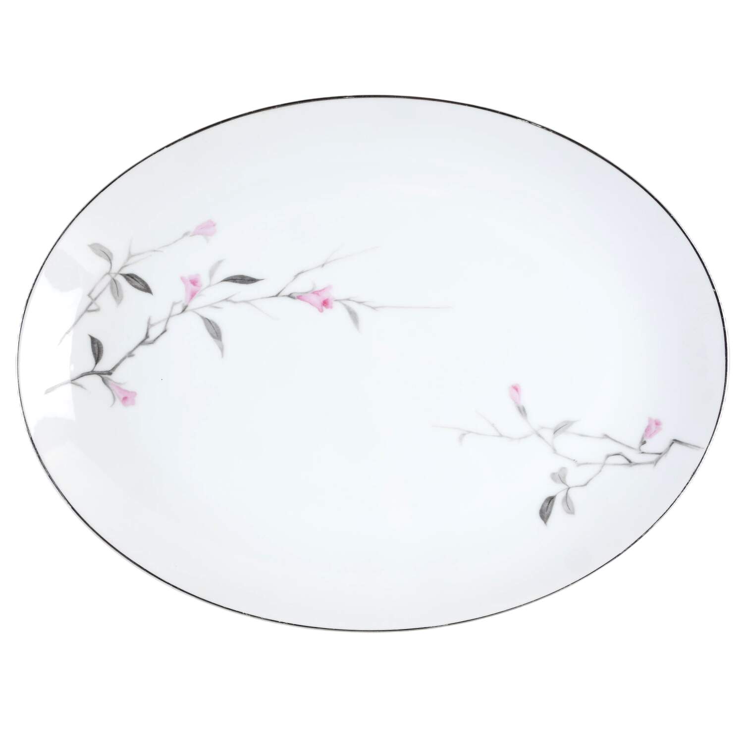 Sakura 12" Oval Serving Platter by Crest Wood-1