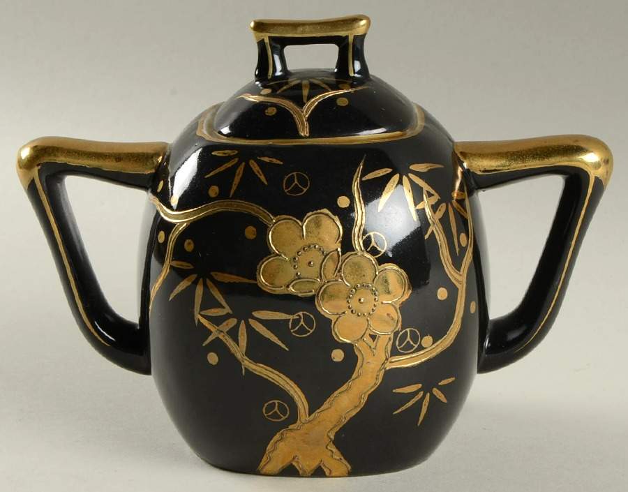 228 Sugar Bowl & Lid by Craftsman (Japan)-1