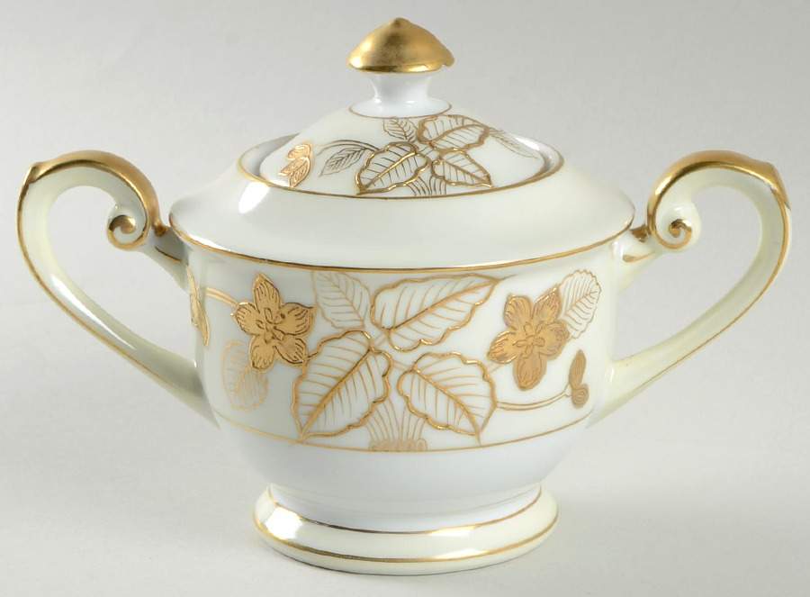 Anniversary Sugar Bowl & Lid by Craftsman (Japan)-1