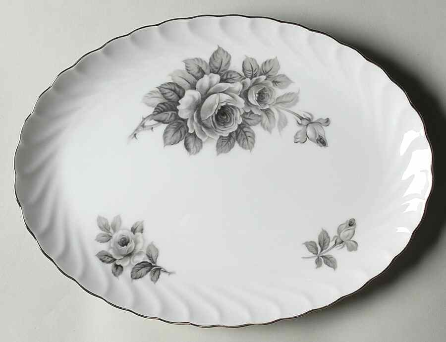 Black Beauty 12" Oval Serving Platter by Craftsman (Japan)-1