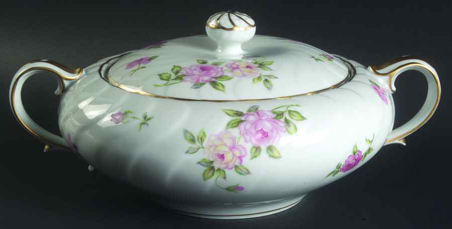 Caprice (357, 380) Round Covered Vegetable by Craftsman (Japan)-1