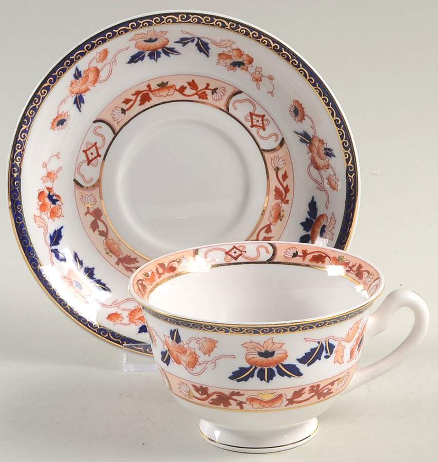Celestial Footed Cup & Saucer Set by Craftsman (Japan)-1