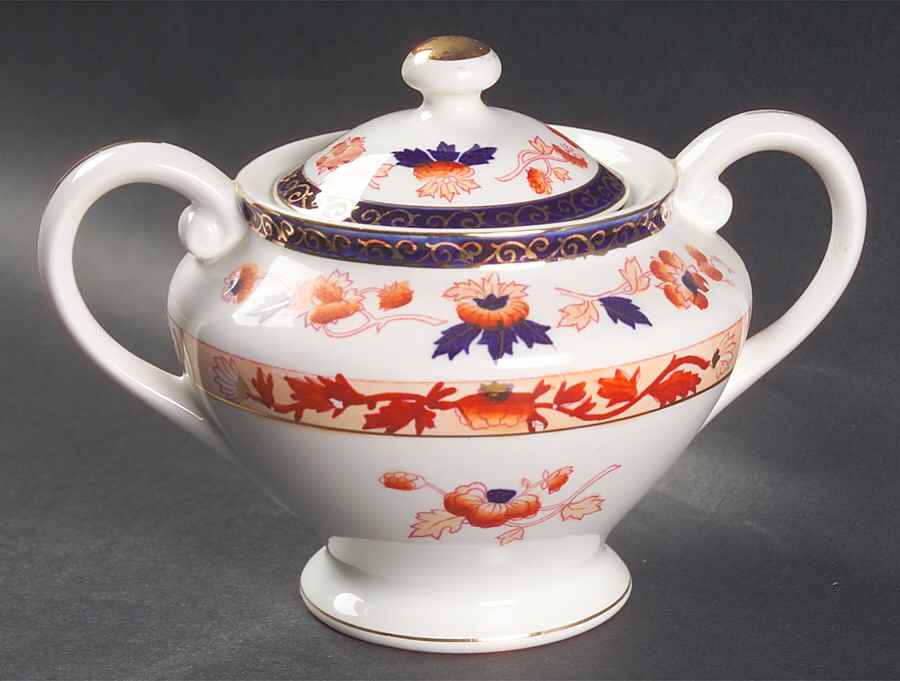 Celestial Sugar Bowl & Lid by Craftsman (Japan)-1