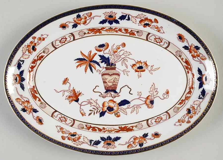 Celestial 12" Oval Serving Platter by Craftsman (Japan)-1