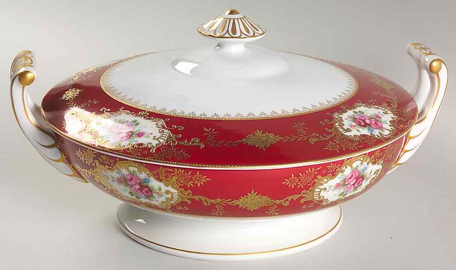 Coronation Round Covered Vegetable by Craftsman (Japan)-1