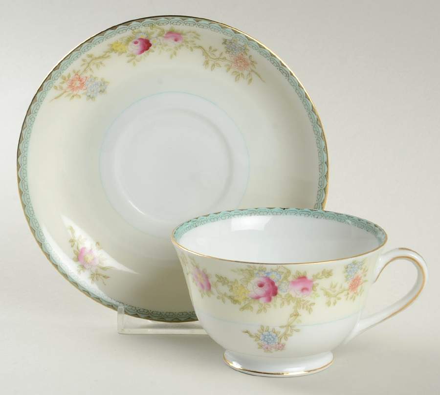 CRF4 Footed Cup & Saucer Set by Craftsman (Japan)-1