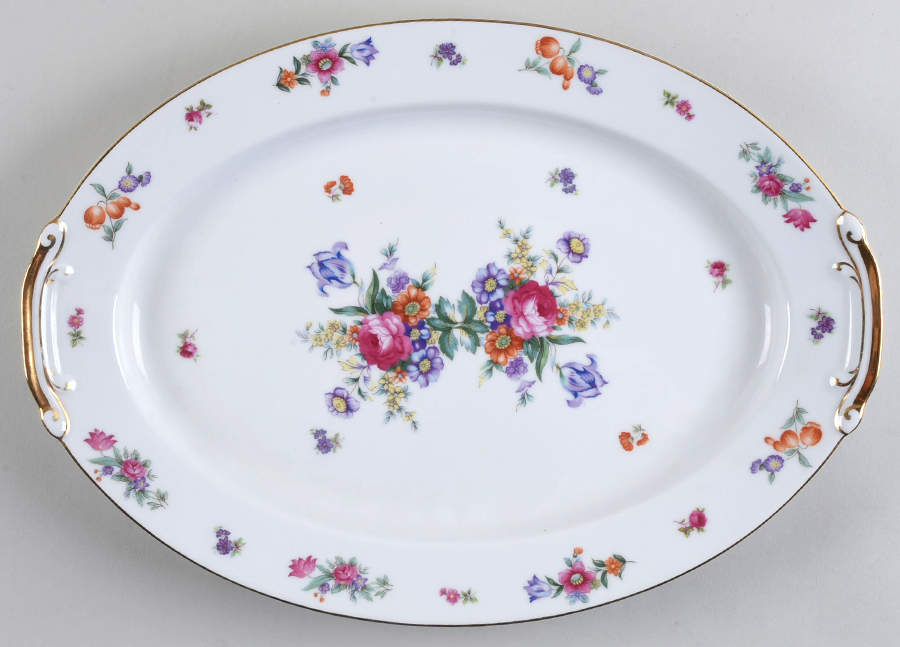 Dresden 16" Oval Serving Platter by Craftsman (Japan)-1
