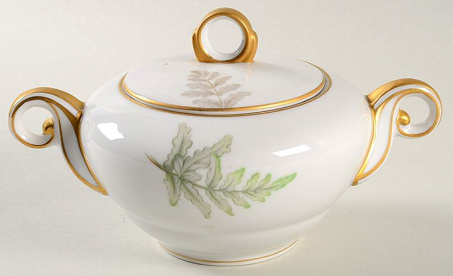 Evergreen Sugar Bowl & Lid by Craftsman (Japan)-1
