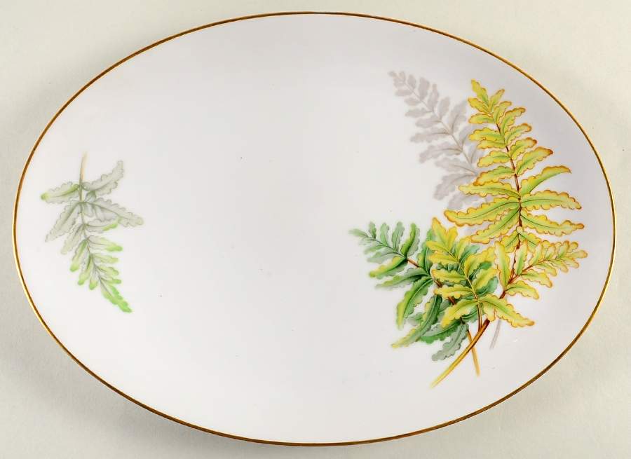 Evergreen 12" Oval Serving Platter by Craftsman (Japan)-1