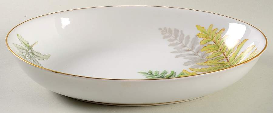 Evergreen 10" Oval Vegetable Bowl by Craftsman (Japan)-1