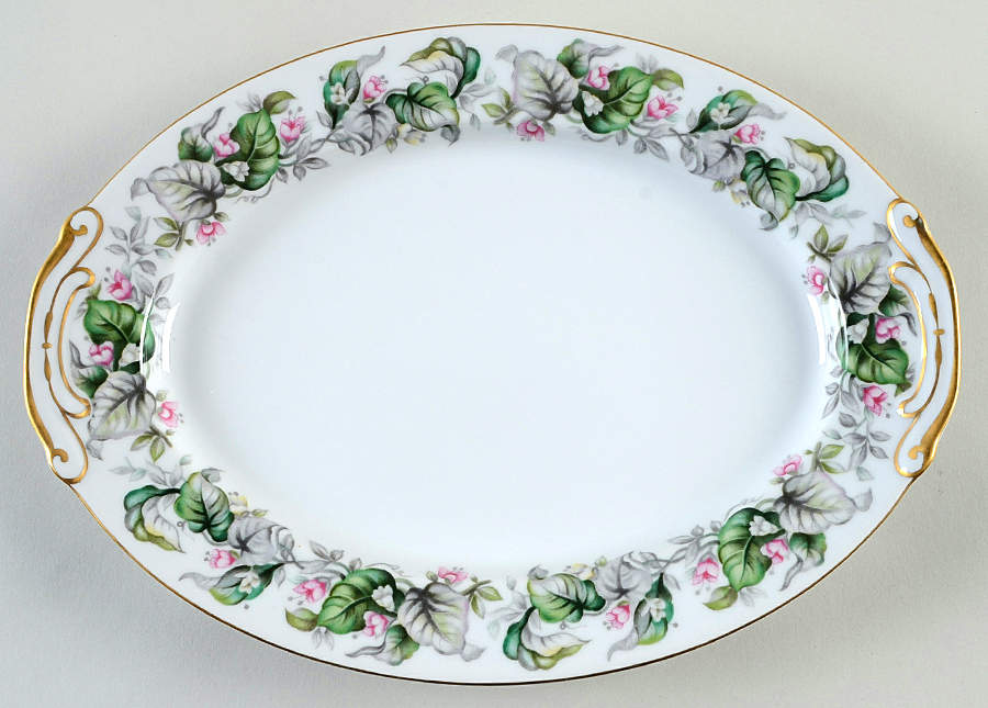 Fairy Blossom 12" Oval Serving Platter by Craftsman (Japan)-1
