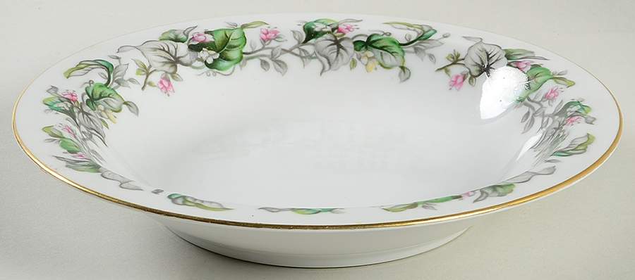 Fairy Blossom Rim Soup Bowl by Craftsman (Japan)-1