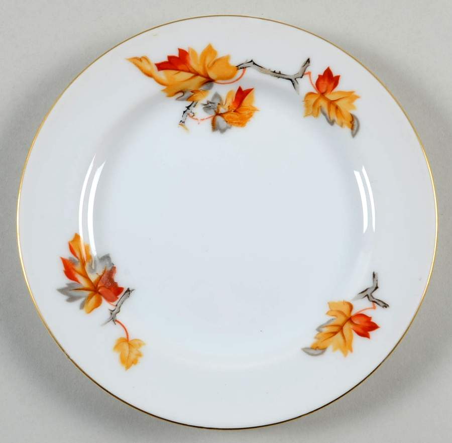Golden Autumn Bread & Butter Plate by Craftsman (Japan)-1