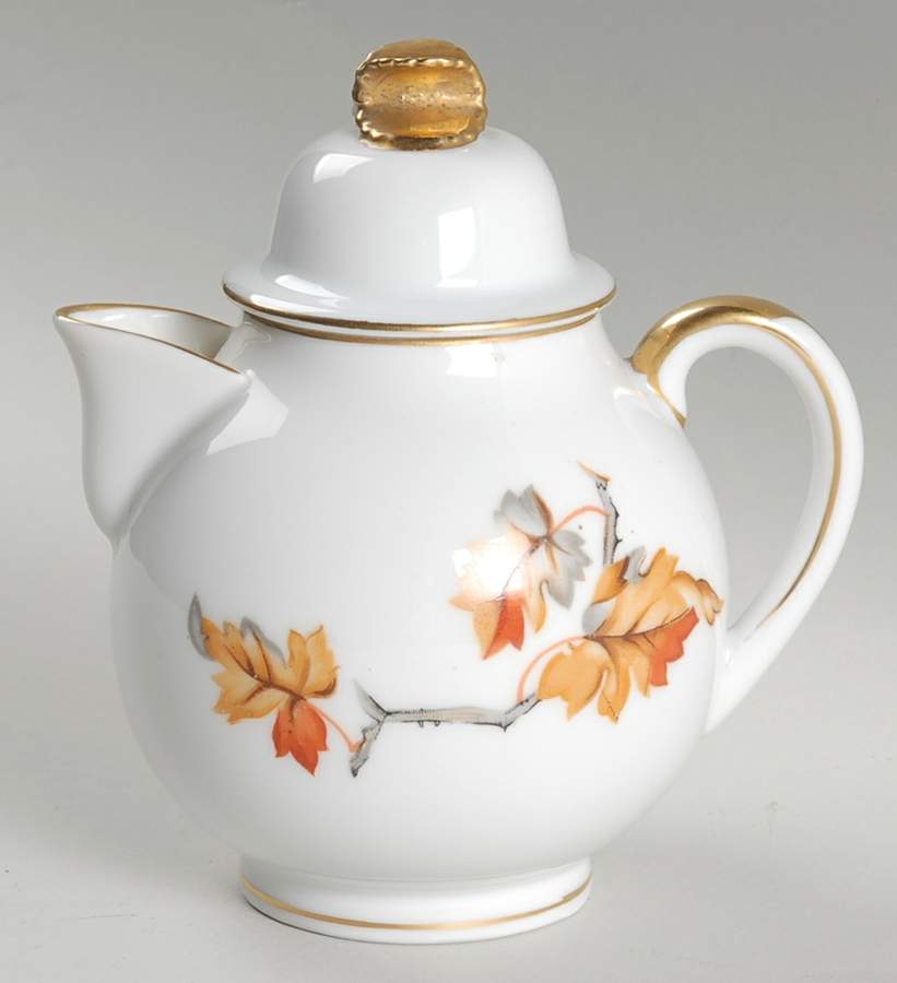 Golden Autumn Creamer & Lid by Craftsman (Japan)-1