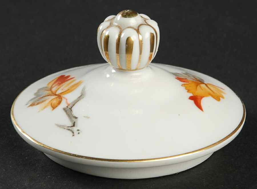 Golden Autumn Lid for Sugar Bowl by Craftsman (Japan)-1
