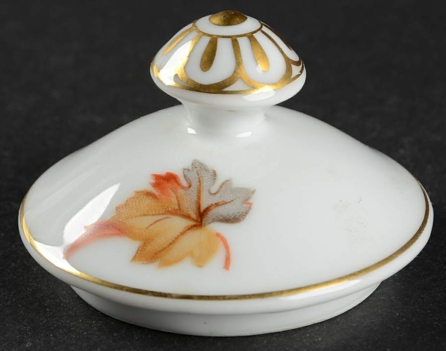 Golden Autumn Lid for Sugar Bowl by Craftsman (Japan)-1