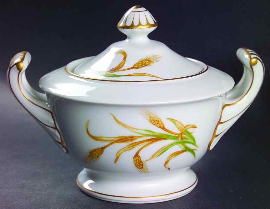 Harvest Sugar Bowl & Lid by Craftsman (Japan)-1