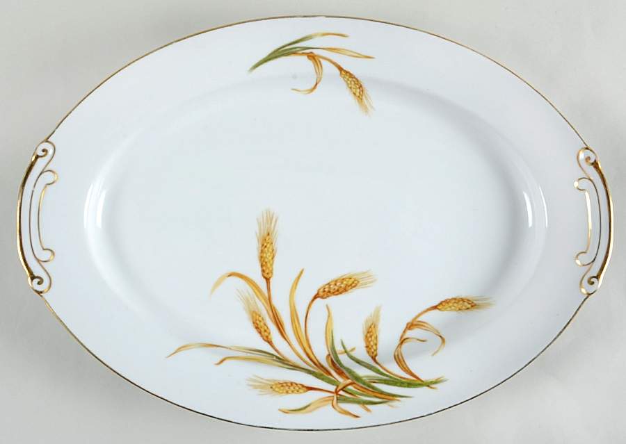 Harvest 16" Oval Serving Platter by Craftsman (Japan)-1