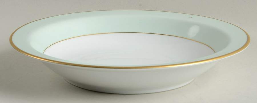 Heirloom(Green Rim) Rim Soup Bowl by Craftsman (Japan)-1