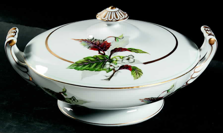 Imperial Round Covered Vegetable by Craftsman (Japan)-1
