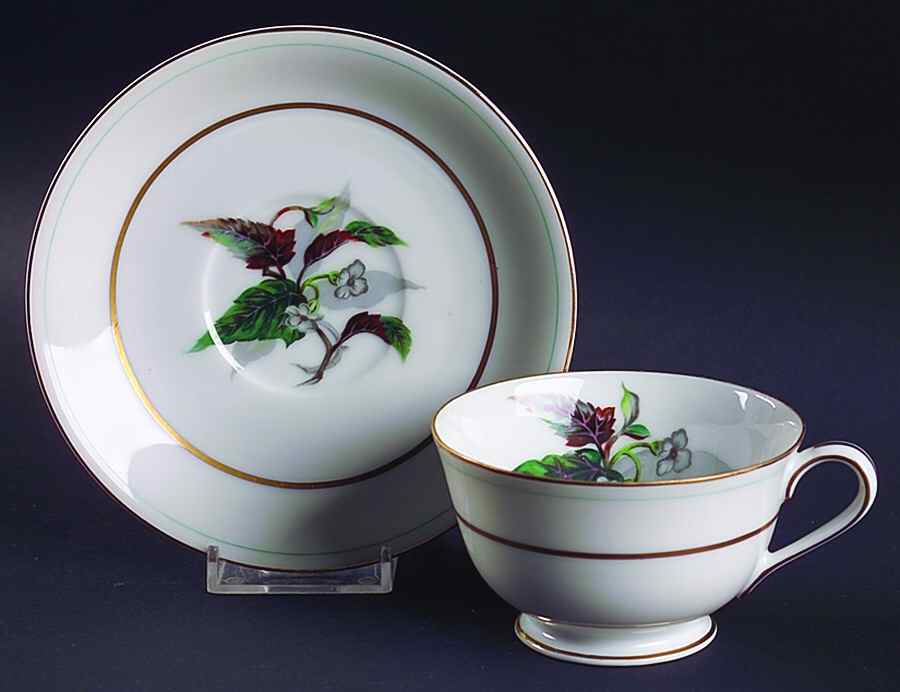Imperial Footed Cup & Saucer Set by Craftsman (Japan)-1