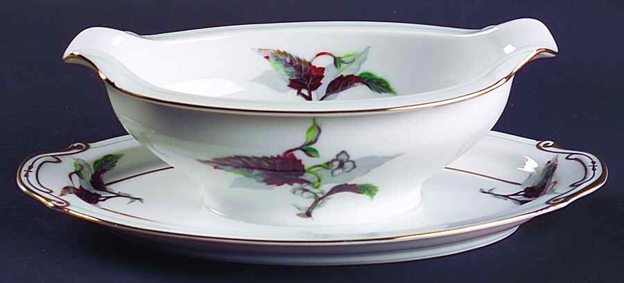 Imperial Gravy Boat with Attached Underplate by Craftsman (Japan)-1