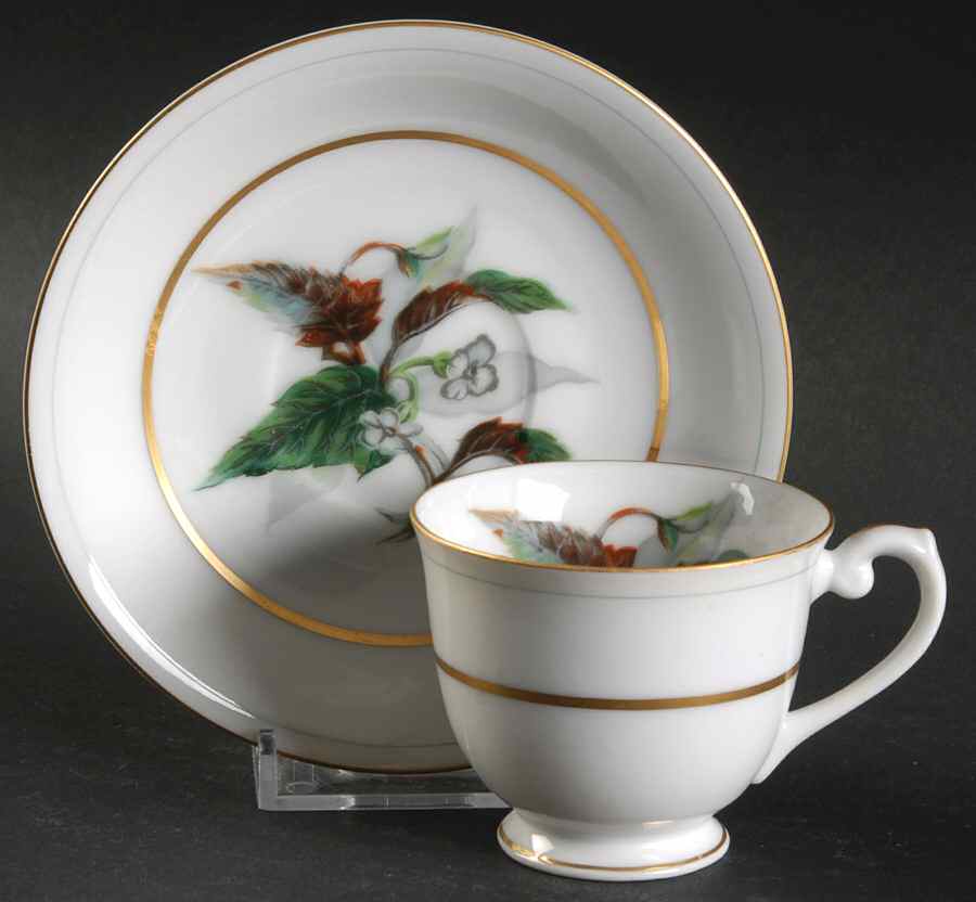 Imperial Footed Demitasse Cup & Saucer Set by Craftsman (Japan)-1