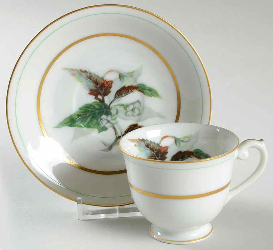 Imperial Footed Demitasse Cup & Saucer Set by Craftsman (Japan)-1