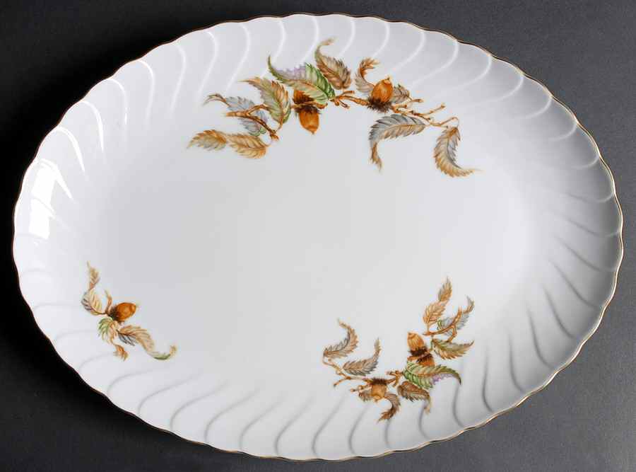 Indian Summer 16" Oval Serving Platter by Craftsman (Japan)-1