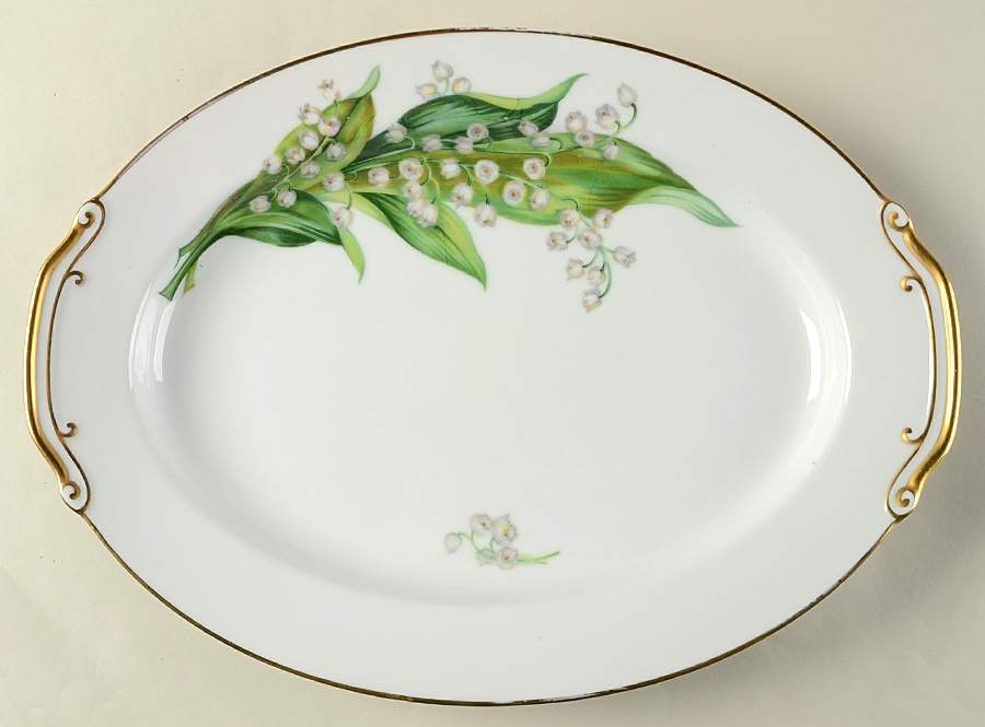 Maytime 14" Oval Serving Platter by Craftsman (Japan)-1