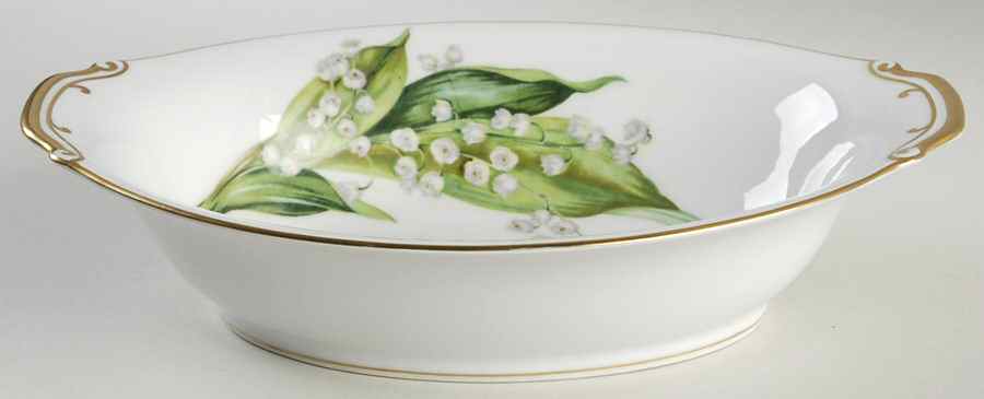Maytime 11" Oval Vegetable Bowl by Craftsman (Japan)-1