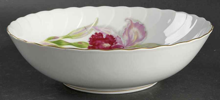 Orchid 9" Round Vegetable Bowl by Craftsman (Japan)-1