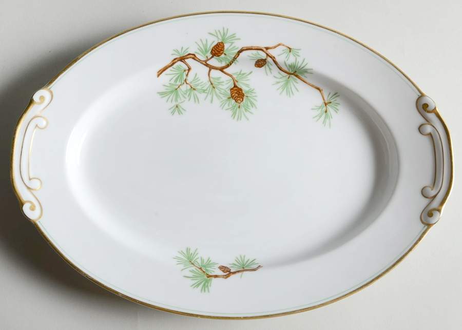 Pioneers 12" Oval Serving Platter by Craftsman (Japan)-1