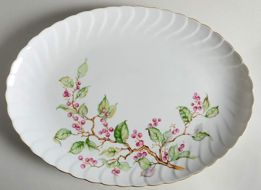 Romance 16" Oval Serving Platter by Craftsman (Japan)-1