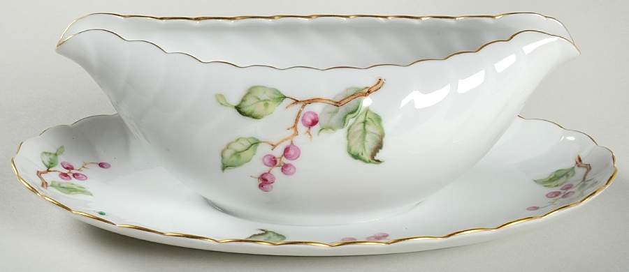 Romance Gravy Boat with Attached Underplate by Craftsman (Japan)-1