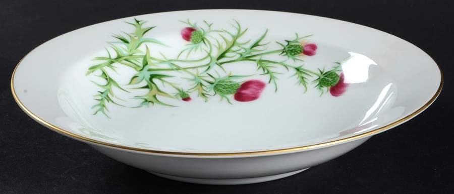 Thistle (355) Rim Soup Bowl by Craftsman (Japan)-1