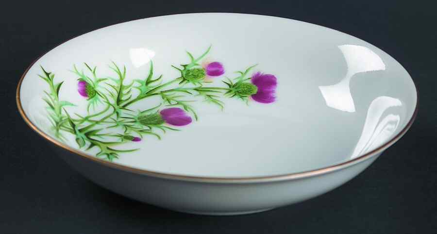 Thistle (371) Fruit/Dessert (Sauce) Bowl by Craftsman (Japan)-1