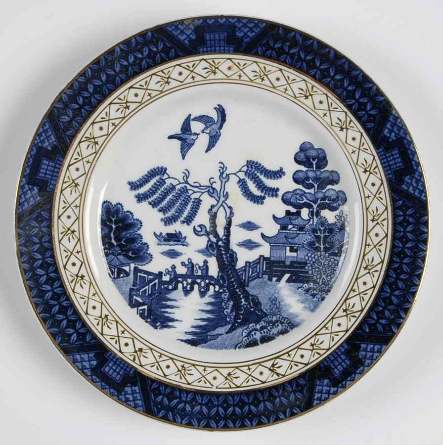 Willow Blue Bread & Butter Plate by Craftsman (Japan)-1