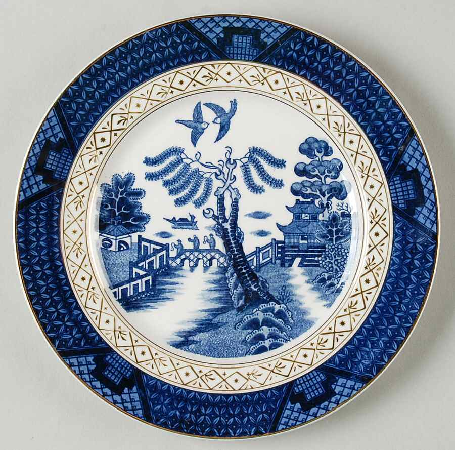 Willow Blue Salad Plate by Craftsman (Japan)-1