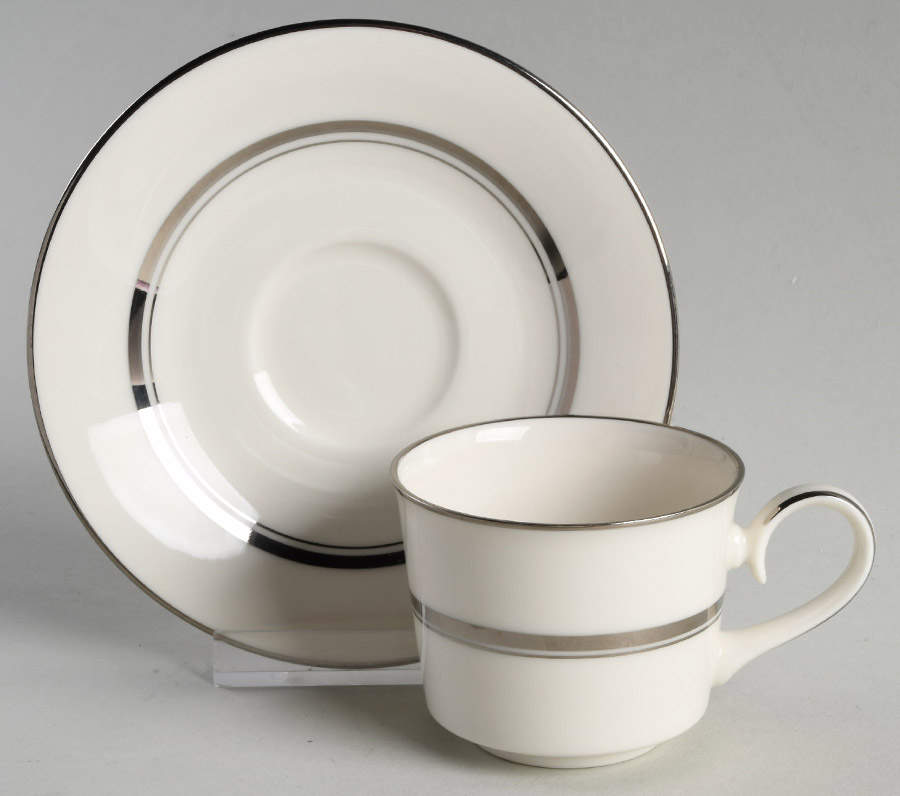 Reflections Flat Demitasse Cup & Saucer Set by Carico-1