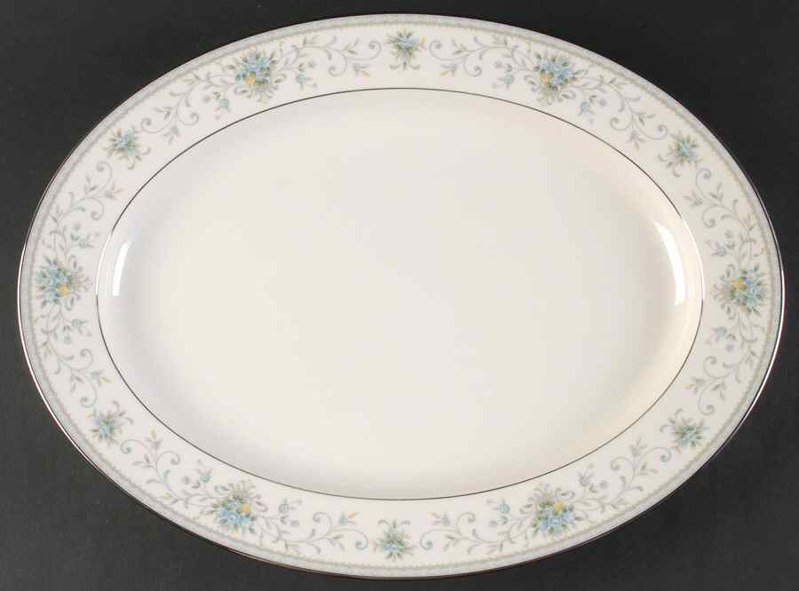 Tivoli 16" Oval Serving Platter by Carico-1
