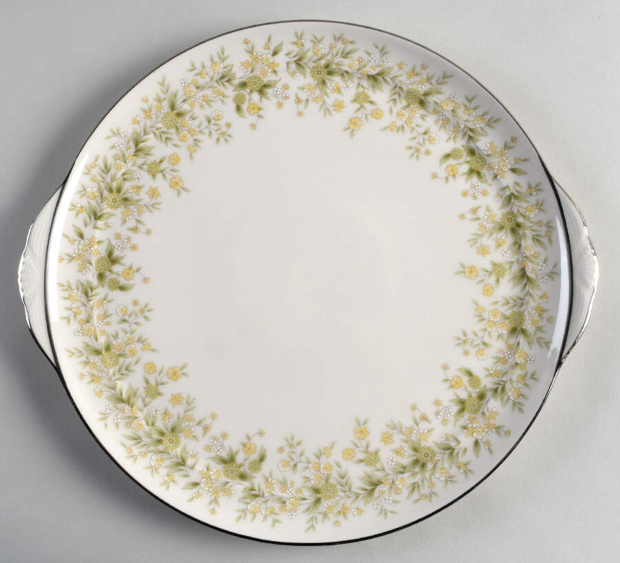 Wild Flower Handled Cake Plate by Carico-1