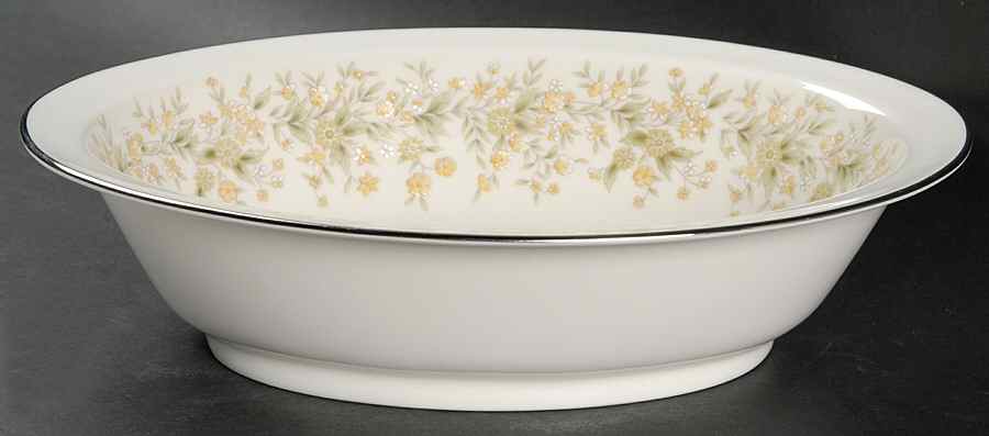 Wild Flower 10" Oval Vegetable Bowl by Carico-1