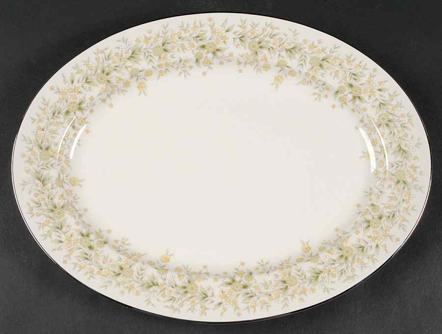 Wild Flower 13" Oval Serving Platter by Carico-1