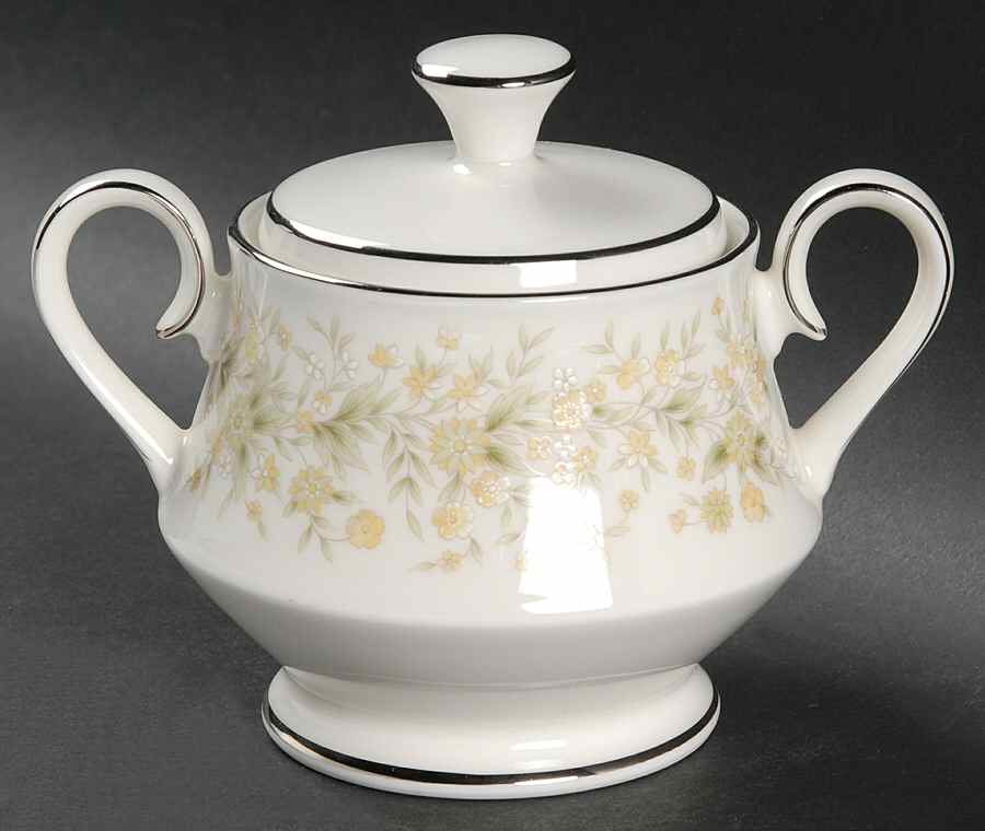 Wild Flower Sugar Bowl & Lid by Carico-1