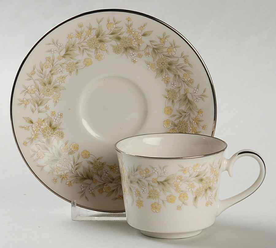 Wild Flower Flat Demitasse Cup & Saucer Set by Carico-1